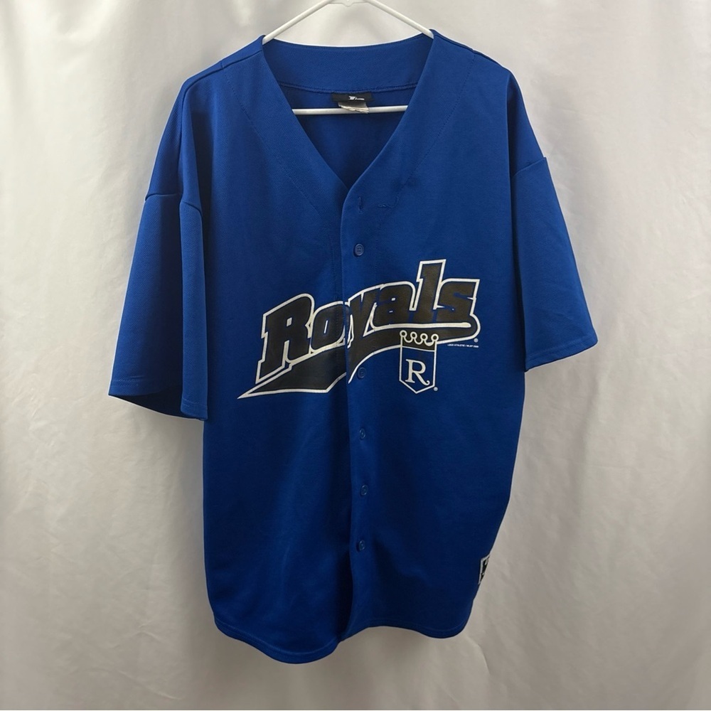 Vintage Kansas City Royals Jersey Sz XL Mens 2000 Y2K Logo Athletic MLB Baseball - Picture 1 of 12